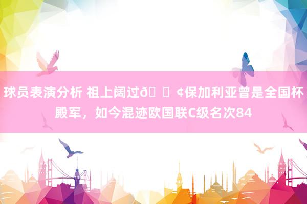 球员表演分析 祖上阔过😢保加利亚曾是全国杯殿军，如今混迹欧国联C级名次84