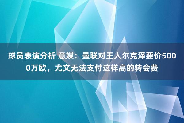 球员表演分析 意媒：曼联对王人尔克泽要价5000万欧，尤文无法支付这样高的转会费