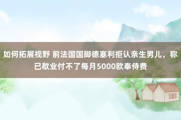 如何拓展视野 前法国国脚德塞利拒认亲生男儿，称已歇业付不了每月5000欧奉侍费