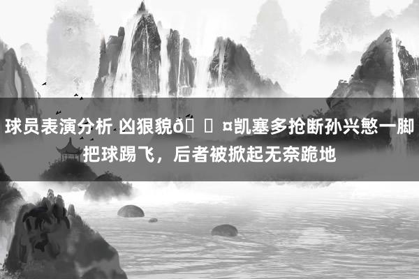 球员表演分析 凶狠貌😤凯塞多抢断孙兴慜一脚把球踢飞，后者被掀起无奈跪地