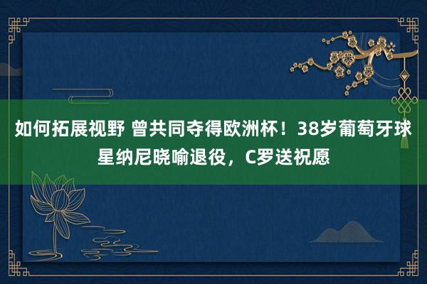 如何拓展视野 曾共同夺得欧洲杯！38岁葡萄牙球星纳尼晓喻退役，C罗送祝愿