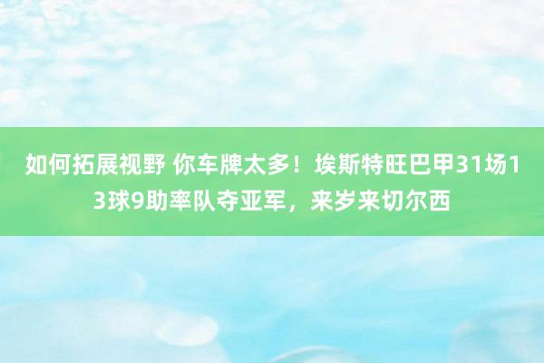 如何拓展视野 你车牌太多！埃斯特旺巴甲31场13球9助率队夺亚军，来岁来切尔西